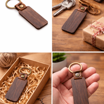 Porte clé bois personnalisé