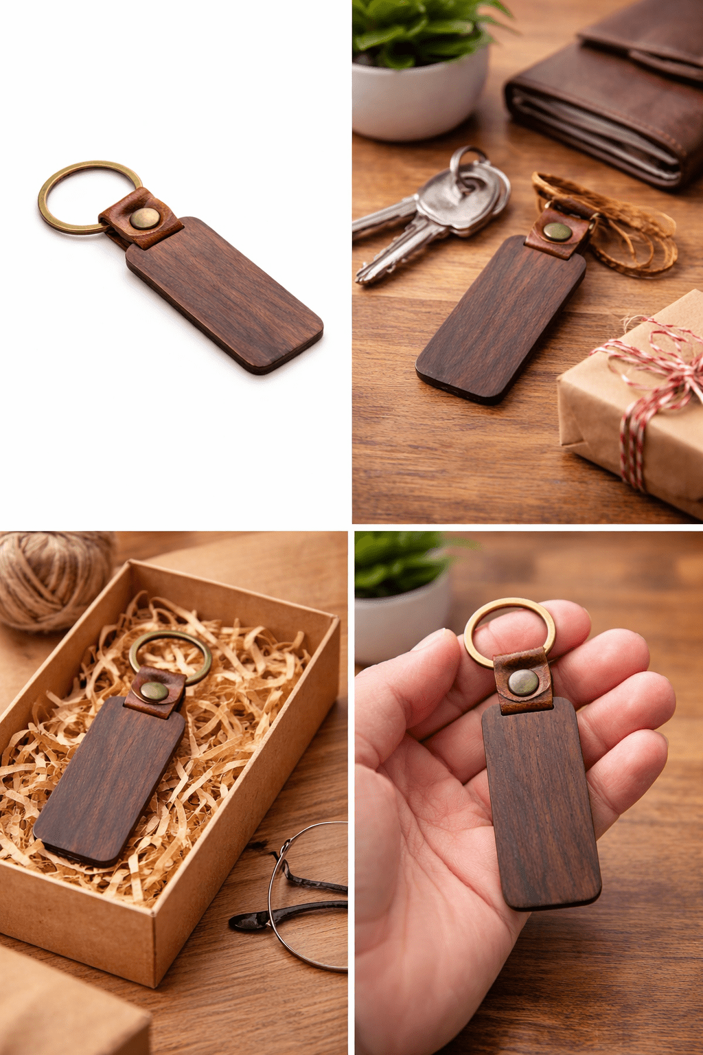 Porte clé bois personnalisé