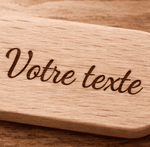 Porte clé bois personnalisé – Image 3