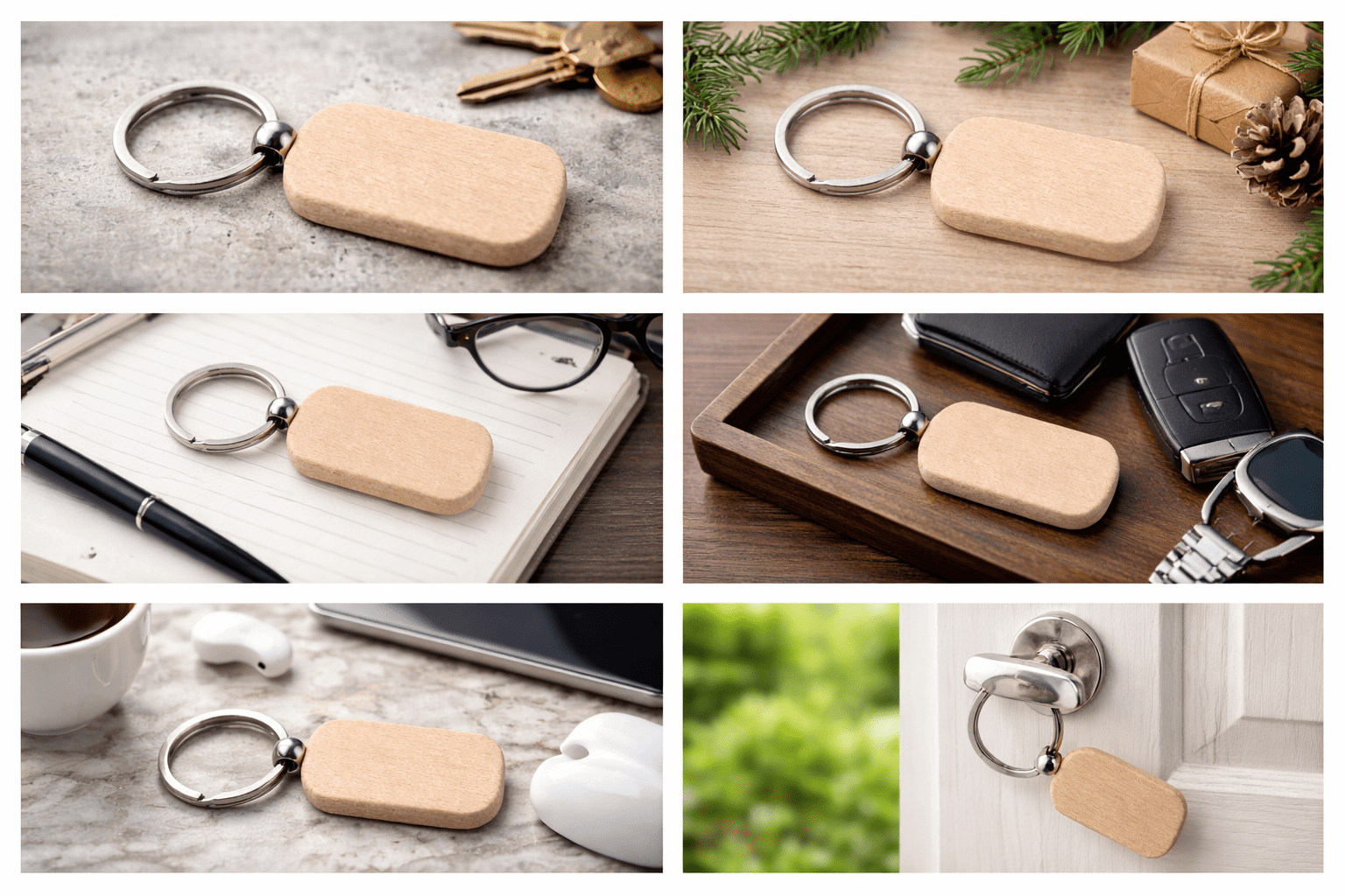Porte clé bois personnalisé – Image 4