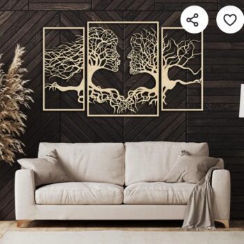 Décoration murale bois contemporaine