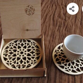 Dessous de verre bois