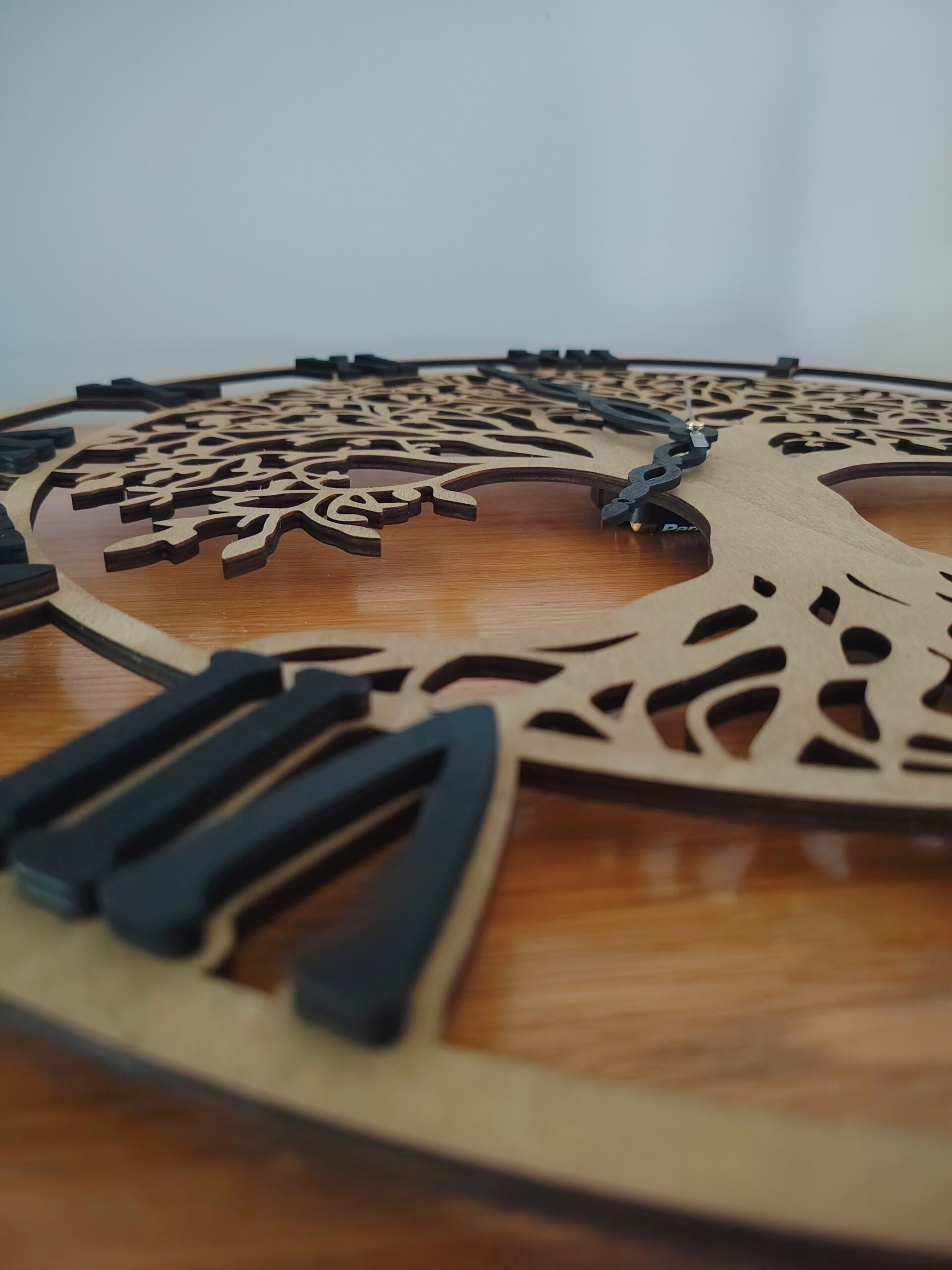 Horloge murale Arbre de vie en bois – Image 4