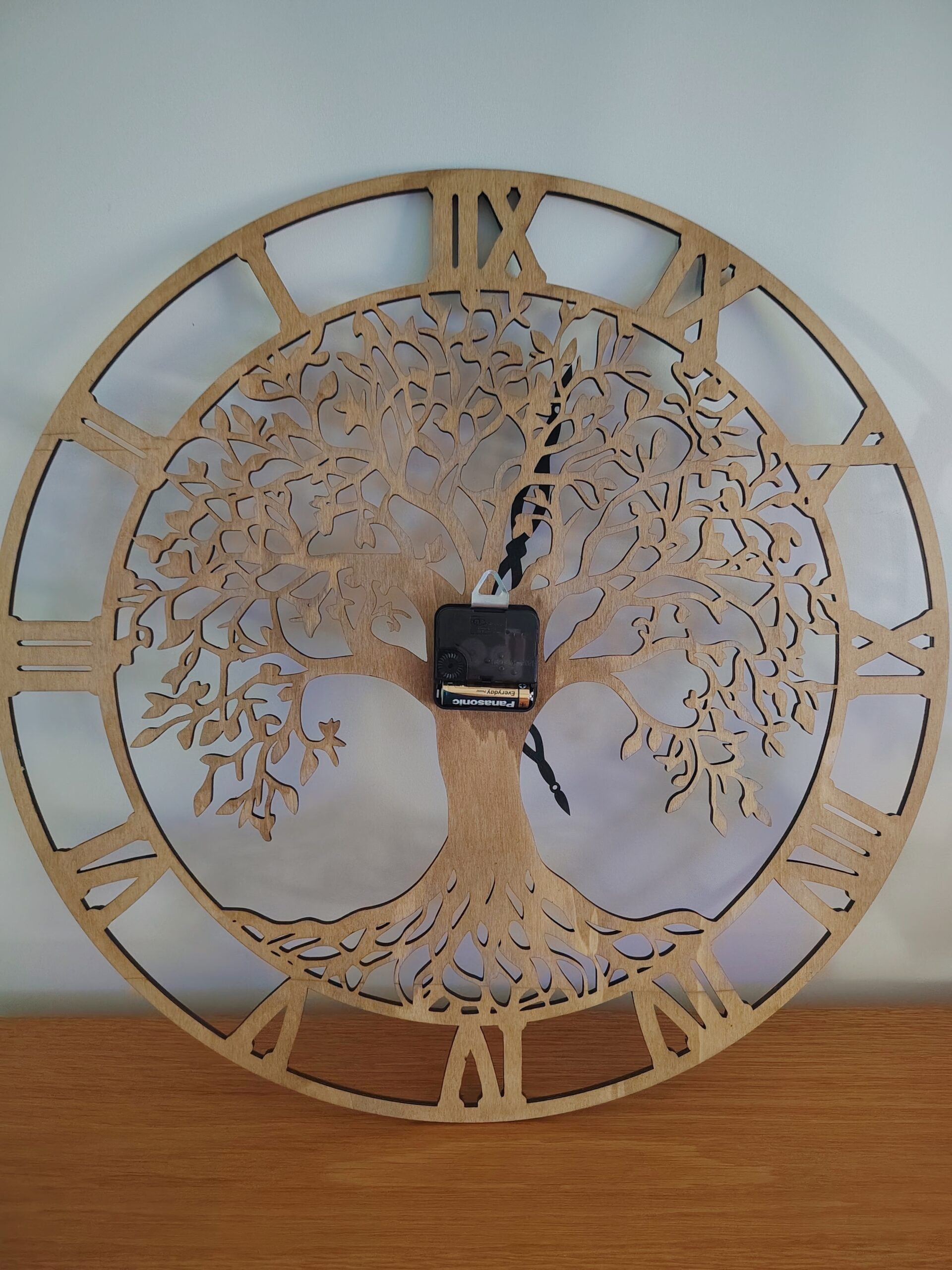 Horloge murale Arbre de vie en bois – Image 3
