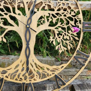 Horloge murale Arbre de vie en bois