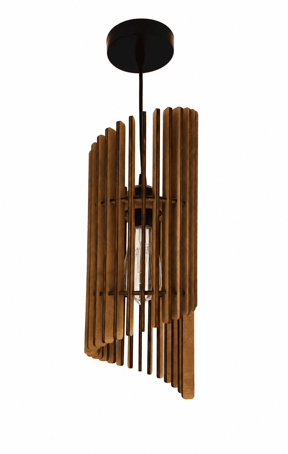 Luminaire suspendu bois – Image 2